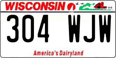 WI license plate 304WJW