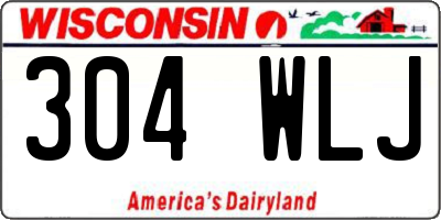 WI license plate 304WLJ