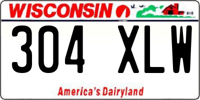 WI license plate 304XLW