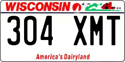 WI license plate 304XMT