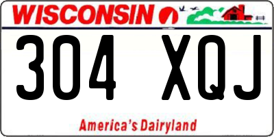WI license plate 304XQJ