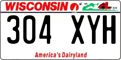 WI license plate 304XYH