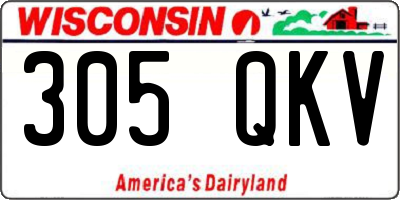 WI license plate 305QKV