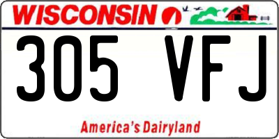 WI license plate 305VFJ