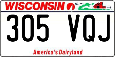WI license plate 305VQJ