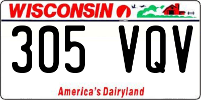 WI license plate 305VQV