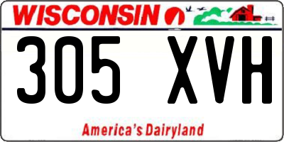 WI license plate 305XVH