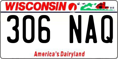 WI license plate 306NAQ