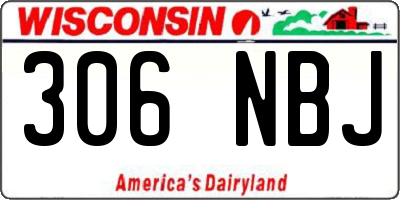 WI license plate 306NBJ