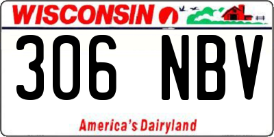 WI license plate 306NBV