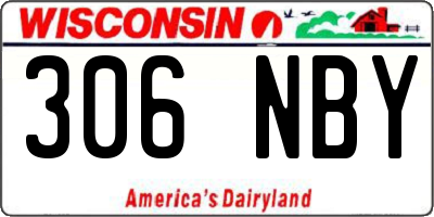 WI license plate 306NBY