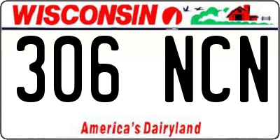 WI license plate 306NCN