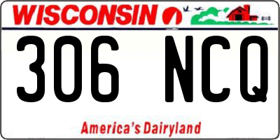 WI license plate 306NCQ
