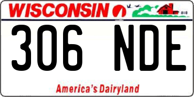 WI license plate 306NDE