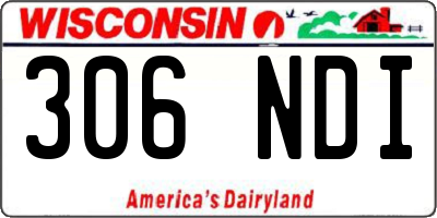 WI license plate 306NDI