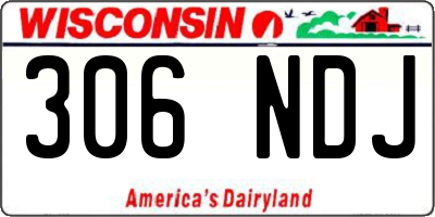 WI license plate 306NDJ