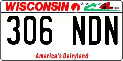WI license plate 306NDN