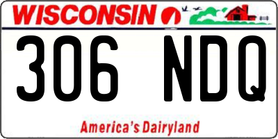 WI license plate 306NDQ