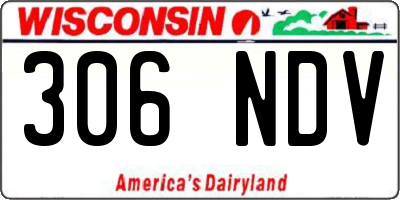 WI license plate 306NDV