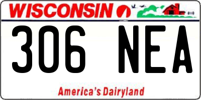 WI license plate 306NEA