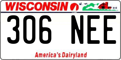 WI license plate 306NEE