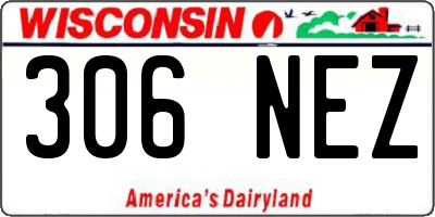 WI license plate 306NEZ