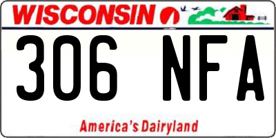 WI license plate 306NFA