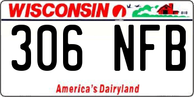 WI license plate 306NFB