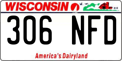 WI license plate 306NFD