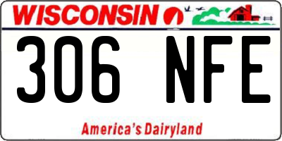 WI license plate 306NFE
