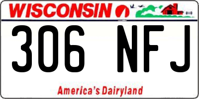 WI license plate 306NFJ