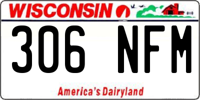 WI license plate 306NFM