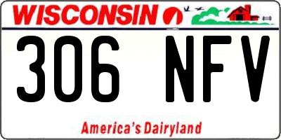 WI license plate 306NFV