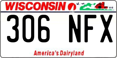 WI license plate 306NFX