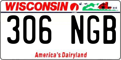 WI license plate 306NGB