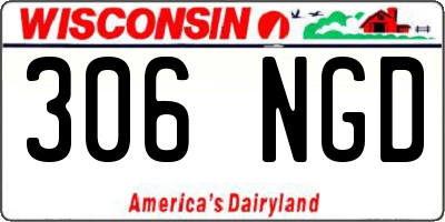 WI license plate 306NGD