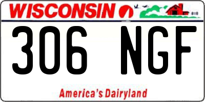 WI license plate 306NGF
