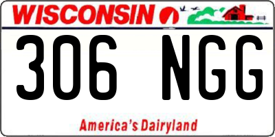 WI license plate 306NGG