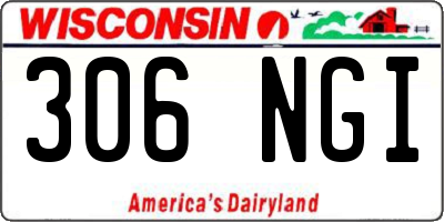 WI license plate 306NGI