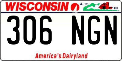 WI license plate 306NGN