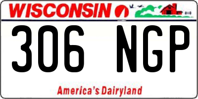 WI license plate 306NGP