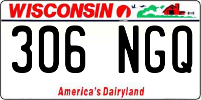 WI license plate 306NGQ