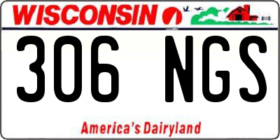 WI license plate 306NGS