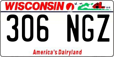 WI license plate 306NGZ