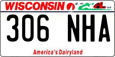WI license plate 306NHA