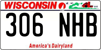 WI license plate 306NHB