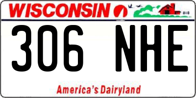WI license plate 306NHE