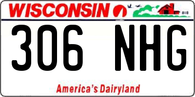 WI license plate 306NHG