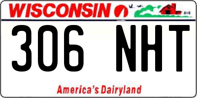 WI license plate 306NHT