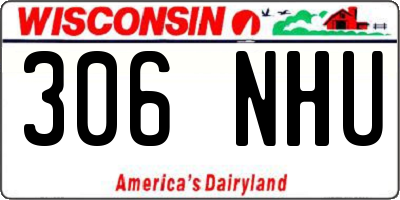 WI license plate 306NHU